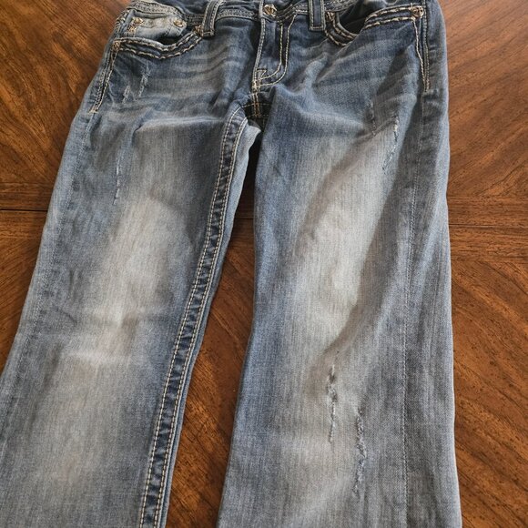 Miss Me Distressed Jeans Women's SZ 29 Boot Cut Inseam 33 - Picture 4 of 16